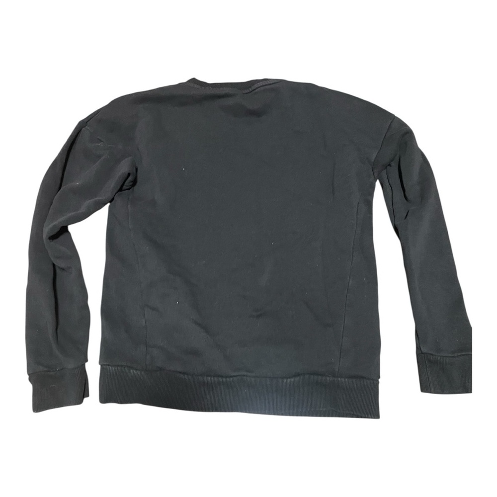 Adidas Black Crewneck Sweater Athletic Casual - Picture 2 of 6